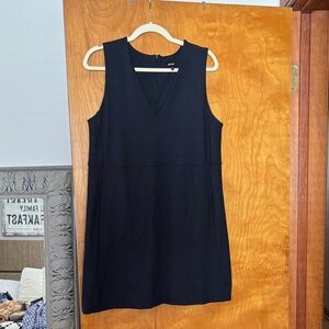 ME+EM Navy Ponte Knit Sleeveless Dress